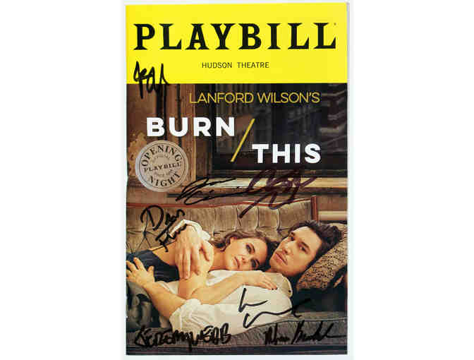 Burn This opening night Playbill, signed by Adam Driver, Keri Russell and more