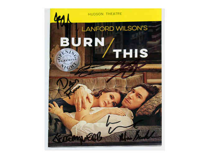 Burn This opening night Playbill, signed by Adam Driver, Keri Russell and more