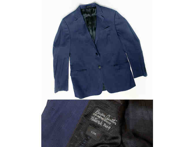Emporio Armani suit jacket from Network, signed and worn by Bryan Cranston