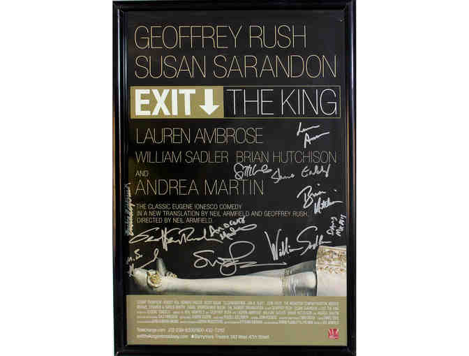 Exit the King poster, signed by Andrea Martin, Susan Sarandon and more