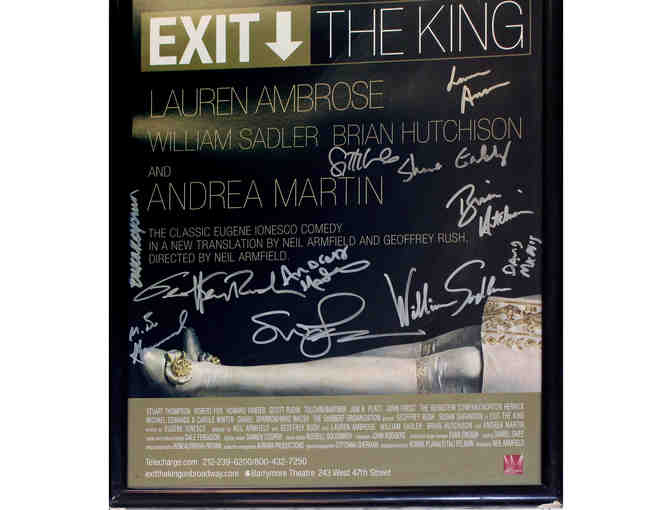 Exit the King poster, signed by Andrea Martin, Susan Sarandon and more