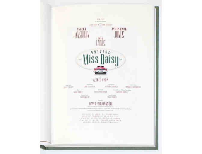 Autographed Driving Miss Daisy 2013 Australian Tour Script