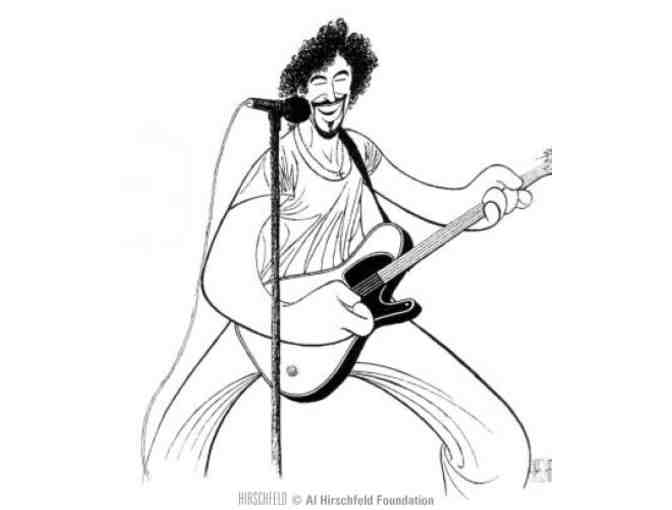'Bruce Springsteen' giclee by Al Hirschfeld, signed by Bruce Springsteen