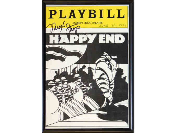 Meryl Streep-Signed Happy End Playbill