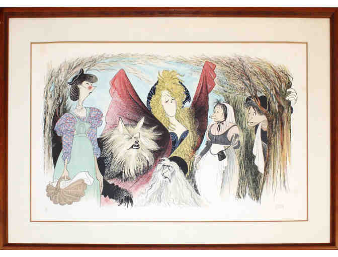Into the Woods print by Al Hirschfeld, Signed by Hirschfeld