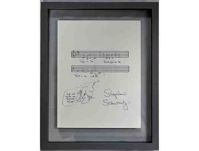 'Popular' Musical Phrase from Wicked, Signed by Stephen Schwartz