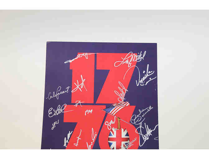 Kristolyn Lloyd, Carolee Carmello & cast-signed 1776 poster