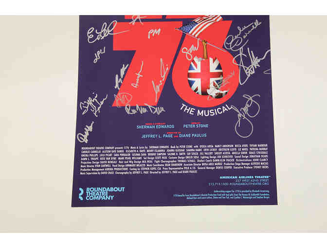 Kristolyn Lloyd, Carolee Carmello & cast-signed 1776 poster