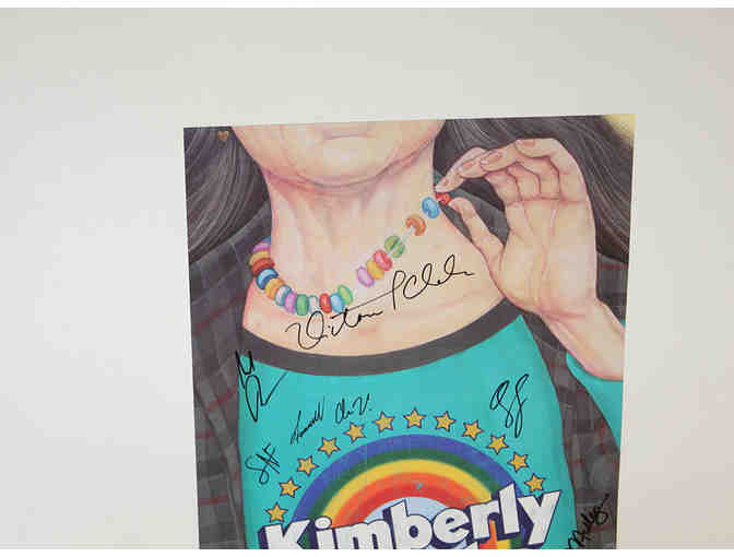 Victoria Clark, Bonnie Milligan partial cast-signed Kimberly Akimbo poster