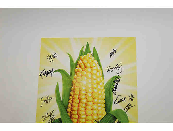 Alex Newell, Kevin Cahoon, Grey Henson & cast-signed Shucked poster