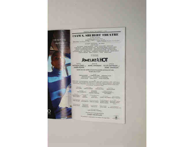 Adrianna Hicks, Christian Borle, J. Harrison Ghee signed Some Like It Hot opening night Playbill