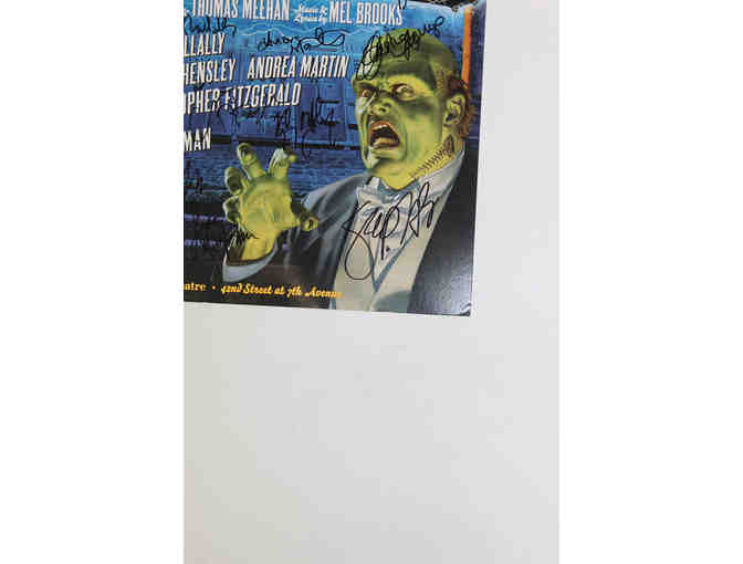 Sutton Foster, Megan Mullally & partial cast-signed Young Frankenstein Broadway poster