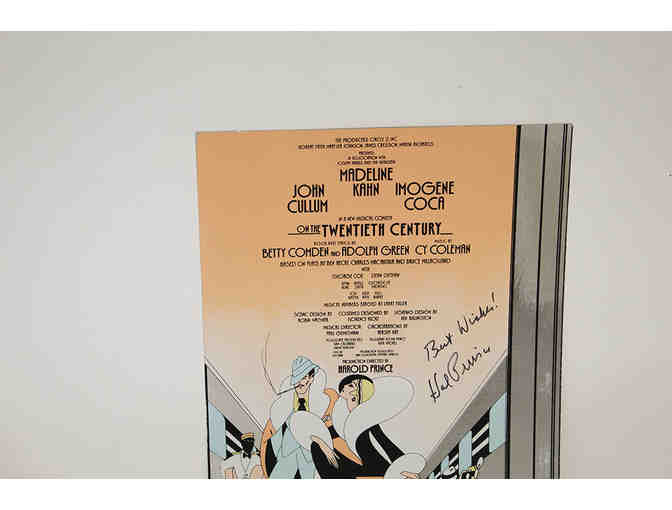 Hal Prince-signed On the Twentieth Century foil edition poster