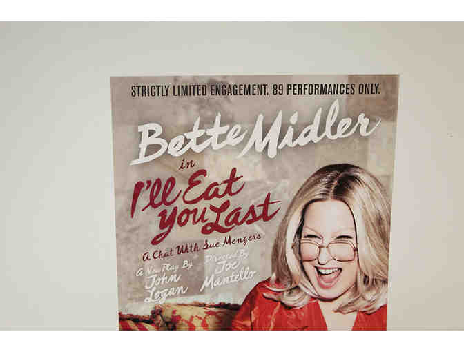 Bette Midler-signed Ill Eat You Last poster