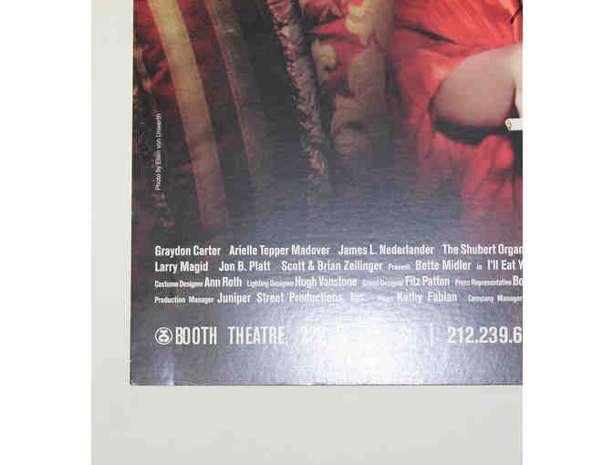 Bette Midler-signed Ill Eat You Last poster