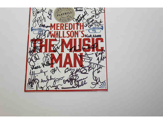Hugh Jackman, Sutton Foster & cast-signed The Music Man Opening Night Playbill