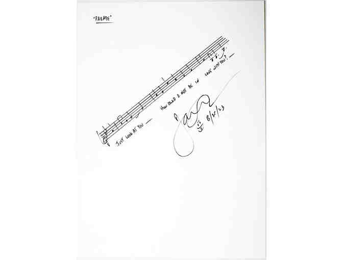 Musical Phrase from Parade, Handwritten and Signed by Jason Robert Brown - Photo 1