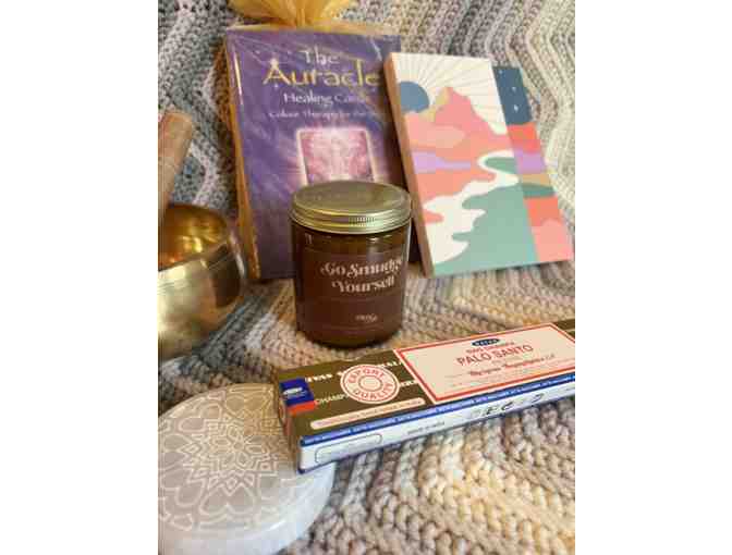 Meditation Gift Box - Tibetian Bowls, Candle, Incense, Zodiac Cards, Journal and more