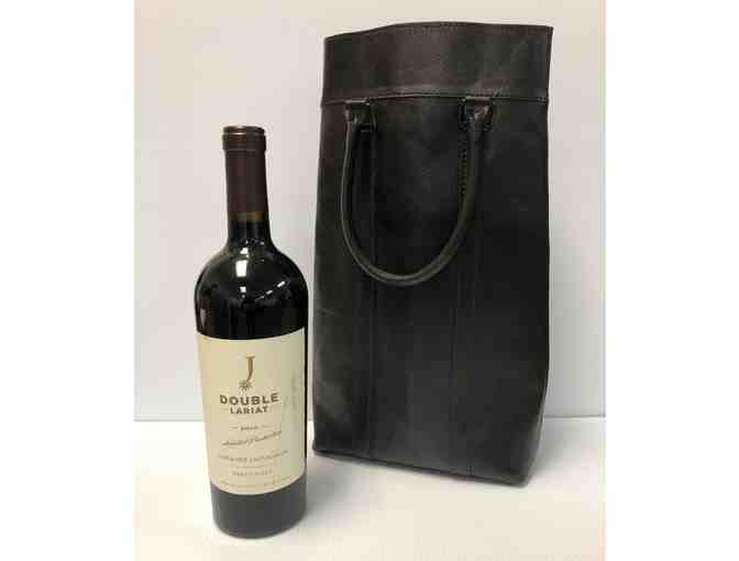 2016 Double Lariat Limited Production Cabernet Sauvignon and Leather Wine Carrier - Photo 1
