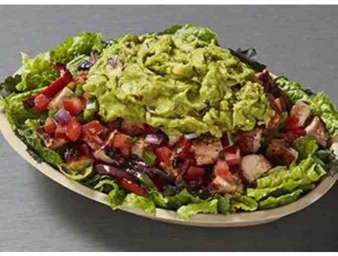 Chipotle TWO entrees and chips & queso!