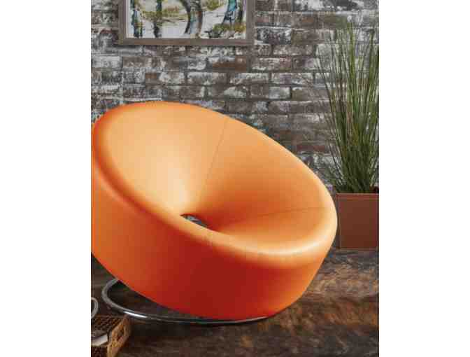 2 Burnt Orange Accent Chairs - Photo 1