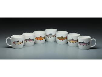 Red Cabin Pottery Trout Mugs