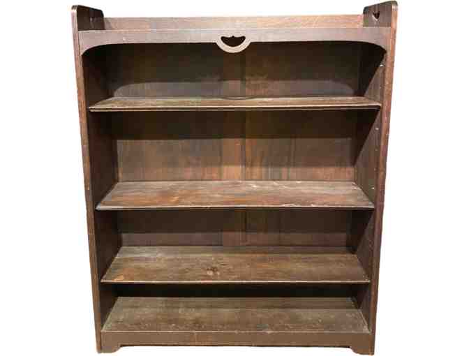 Antique 1800's Authentic Oak Mission Bookcase - Photo 1
