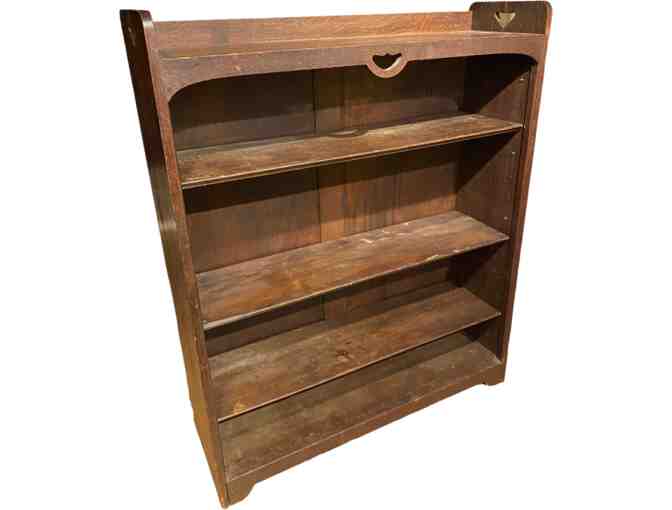 Antique 1800's Authentic Oak Mission Bookcase - Photo 2