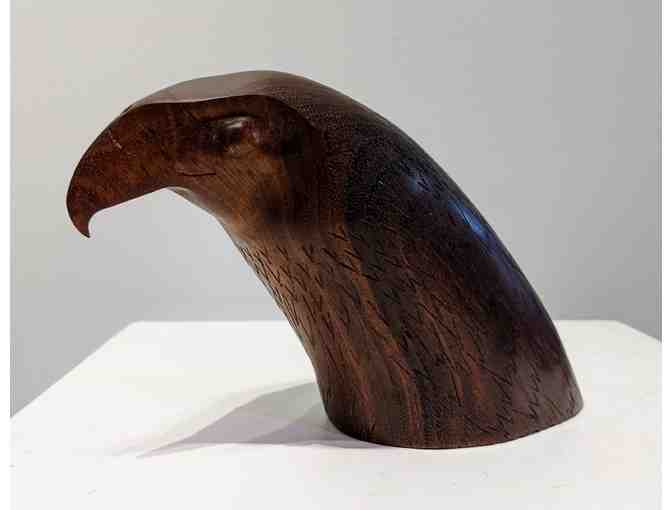 Cooper's Hawk by Bob Carline, 1994 (black walnut) - Photo 1
