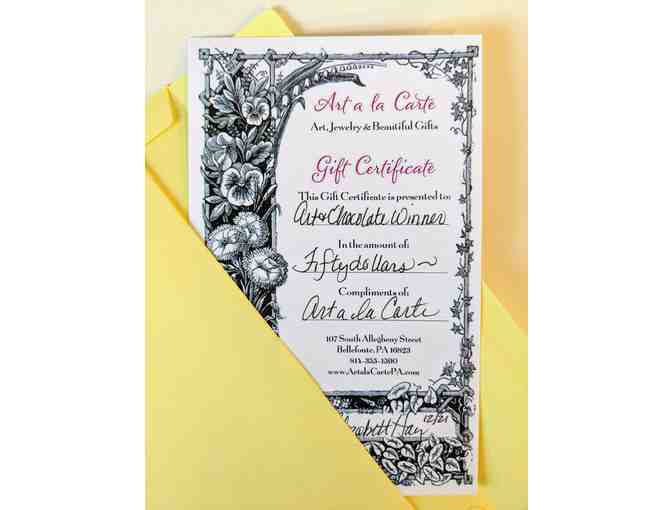 Gift Certificate to Art a la Carte in Bellefonte ($50) - Photo 1