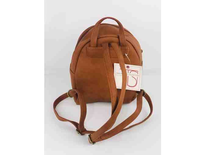 Arrow Rose Camel small backpack vegan leather