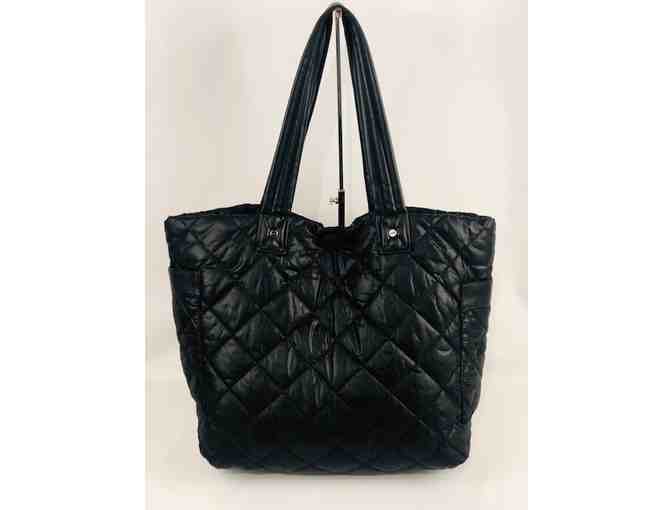 Black Quilted Tote
