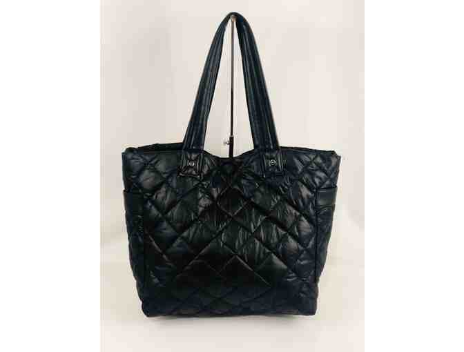 Black Quilted Tote