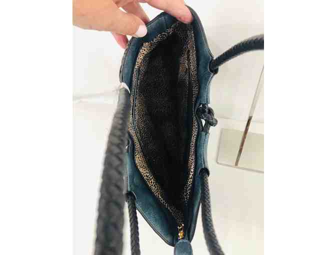 Alyssa Blue Multi-tone Handbag 2 piece set