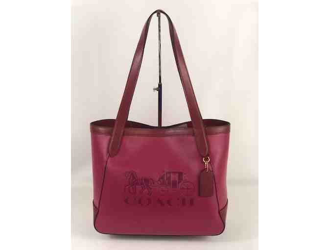 AAA LIVE AUCTION BIDDING ONLY! COACH TWO TONE PINK