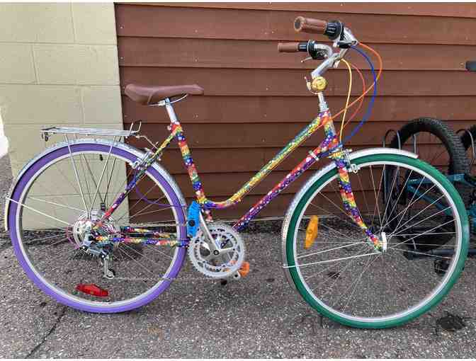 Up-cycled 1977 Schwinn Le Tour Mixte 'Peace and Love'