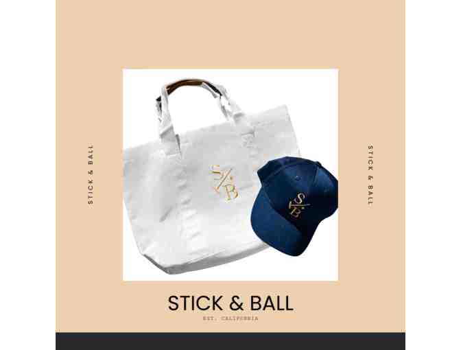 Stick & Balls Baseball Cap & Tote Bag - Photo 1