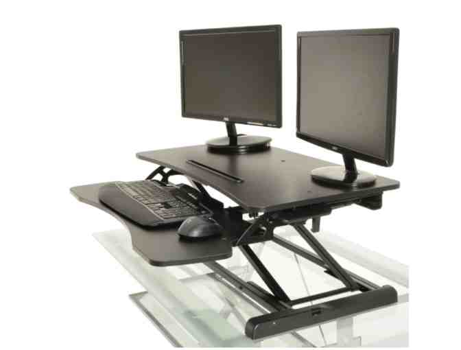 Conquer Height Adjustable Standing Desk Monitor donated by Vilano Bikes