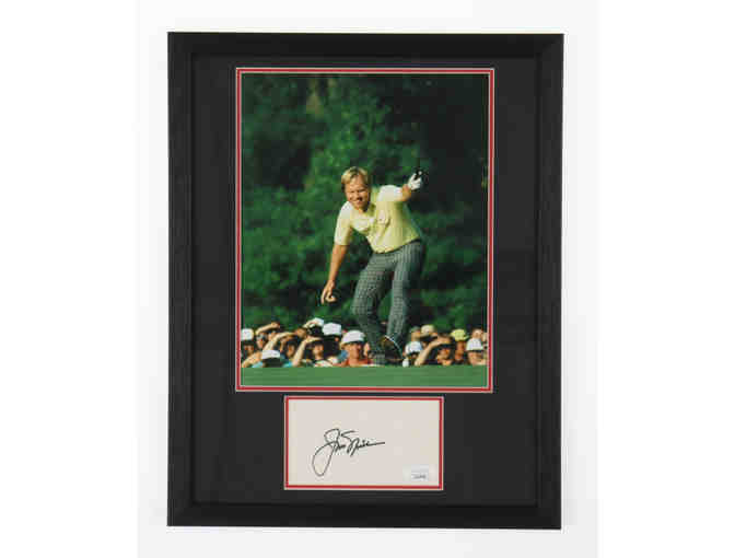 Enjoy Jack Nicklaus Signed Custom Framed Cut Display (JSA) - Photo 1