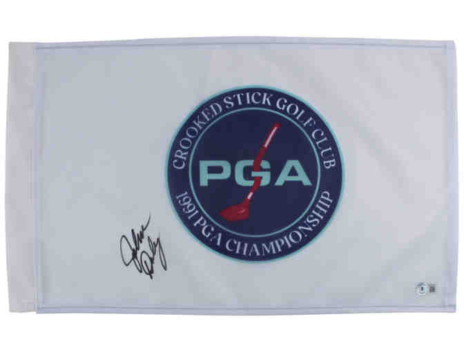 Enjoy John Daly Signed 1991 PGA Championship Flag (Beckett) - Photo 1