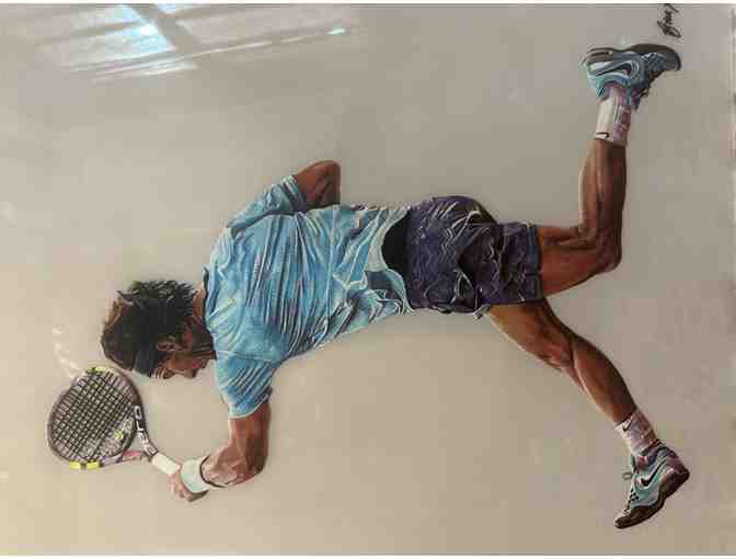 Rafael Nadal 3d signed art piece