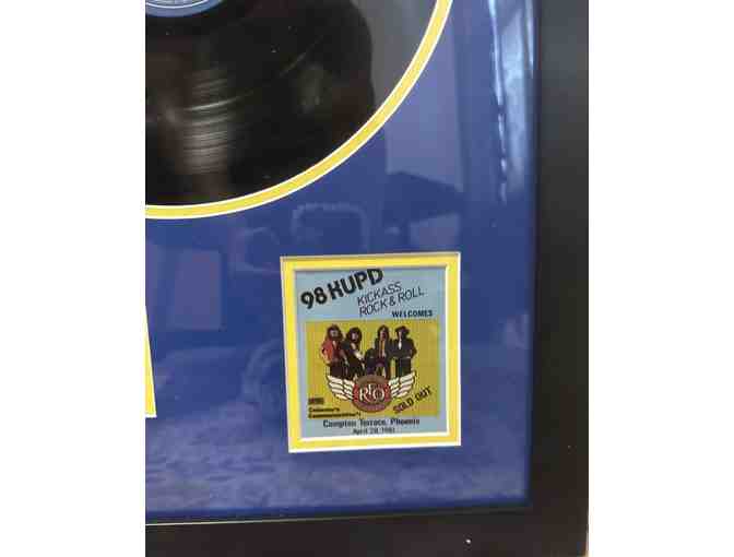 Reo Speedwagon signed Record Display