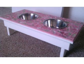 Small Dog or Cat Feeding Station by Diane Hicks