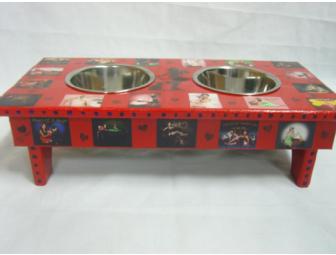 Small Dog Feeding Stand by Alisha McGraw