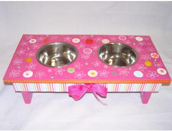 Small Cat or Dog Feeding Station by Michelle Downey