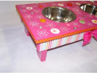 Small Cat or Dog Feeding Station by Michelle Downey