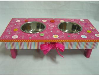 Small Cat or Dog Feeding Station by Michelle Downey