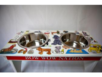 Large Dog Feeding Station by Barbara Fuscsick