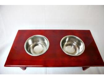 Small Dog or Cat Feeding Station by Mary Connor