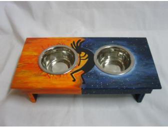 Small Dog or Cat Bowl Stand by Liz Pardee